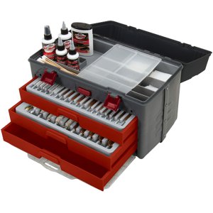 Krome Gun Center Tool Box Cleaning Kit - 66 Piece, Model 70548, Black