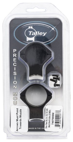 Talley 740700SM 2-Piece 30mm Medium Scope Mounts Matte 20 MOA