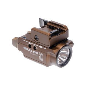 Olight Baldr Mini 600 Lumen Flashlight with Green Laser Sight - Tan