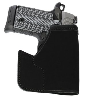 Galco PRO648B Pocket Protector Black Steerhide Fits S&W Bodyguard 2.0 Ambidextrous