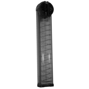 ProMag FNH-A3 PS90 High-Capacity 50-Round Magazine, 5.7 x 28mm, Clear Polycarbonate Body, Glass-Reinforced Black Polymer Base