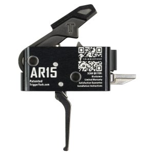 TriggerTech AR0SBB33NNF AR-15 Single-Stage Flat Trigger 3 lbs Black