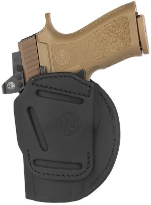1791 Gunleather 4WH-6-SBL-R 4-Way Holster Stealth Black RH Size 6