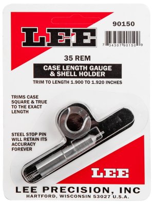 Lee Precision Case Length Gage and Shell Holder 350 Rem Mag 90150