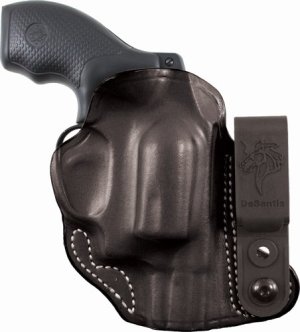 DeSantis 113BA02Z0 Flex-Tuk IWB Holster Leather J-Frame 2" Black