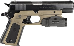 Recover Tactical CC3P0201 Frame Grip Tan Polymer with Interchange...