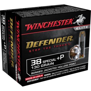 Winchester Ammo S38PDB PDX Defense 38 Special +P 130 gr Bonded Jacket Hollow Point 20 Per Box/ 10 Cs