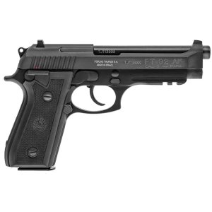 Taurus 92 9mm 5 In 17+1 Black Ambidextrous Safety Checkered Rubber Grip