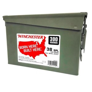 Winchester Ammo WW38C USA Target 38 Special 130 gr Full Metal Jacket (FMJ) 300 Per Box/ 2 Cs
