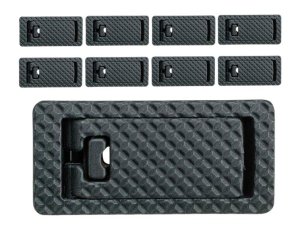 FAB FX-MALC1B Locking Rail Cover Slim 9-Pack Low-Profile Polymer