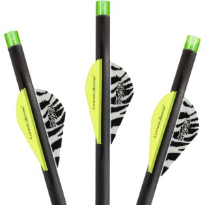 Lumenok BECF3G Carbon Crossbow Bolts 20 In Green Nocks 3-Pack