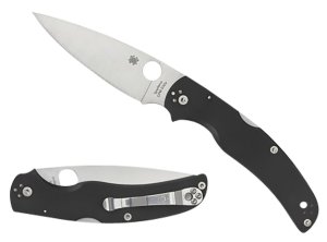 Spyderco C244GP Native Chief 4.02" Stonewashed Blade Black FRN Handle