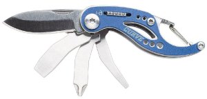 GERBER 31-000116 Curve Multi-Tool Blue 7-Tool 1.25In Blade Carabiner
