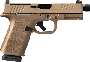 Ruger 9MM LUGER 15+1 4.5 Threaded 1/2 x 28 Flat Dark Earth Cerakote