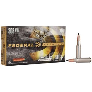 Federal Premium Trophy Copper 308 Win 150 gr Ammo P308TC3