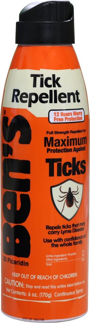 Ben's 00067300 Tick Repellent Eco-Spray 6 oz Aerosol: Odorless Scent, Repels Ticks Up to 12 hrs