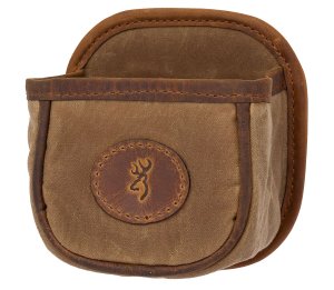 Browning Santa Fe Shell Carrier Tan Canvas Leather Accents 1 Box Capacity