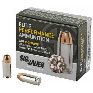 Sig Sauer E40SW220 Elite Defense 40 S&W 180 gr V-Crown JHP