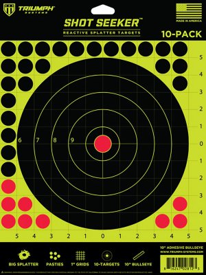 Triumph Systems 0900002 Shot Seeker Self-Adhesive Black/Yellow/Red Paper
