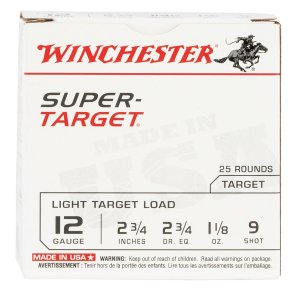 Winchester TRGT129 12 Gauge 2.75 in 1 1/8 oz 9 Shot 25 Rounds Per Box