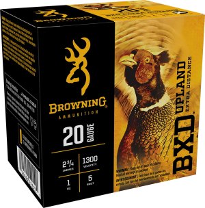 Browning BXD Upland 20 Gauge 2.75 In 1 oz High Velocity Nickel-Plated
