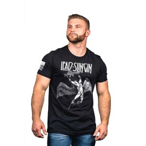 Nine LINE APPAREL MENS TSHIRT ZEPPLIN BLACK M