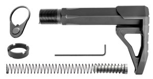 Phase 5 CMSA Carbine Mini Stock Assembly Black Aluminum for AR15/AR10