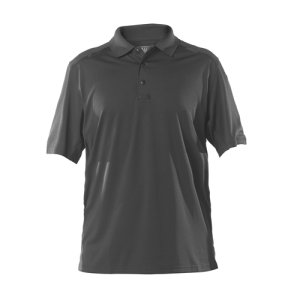 5.11 Helios Short Sleeve Polo Charcoal Moisture-Wicking Anti-Odor