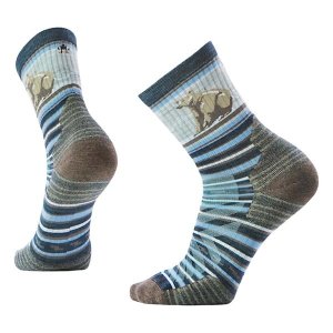 Smartwool SW002880G741 Men's Hike Targeted Cushion Mid Crew Socks Twilight Blue (UPC 940678)