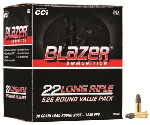 CCI Blazer Rimfire 22LR 38gr Lead Round Nose 525rd Value Pack