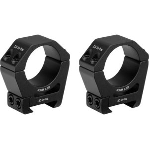 Sport Riflescope Rings - Sport Riflescope Rings 30mm High 1.1'''' Elevation Black 2-Pc