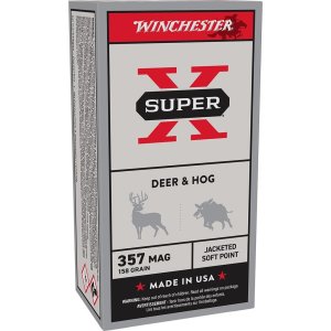 Winchester Ammo X3575P Super X Defense 357 Mag 158 gr Jacketed Soft Point (JSP) 50 Per Box/ 10 Cs