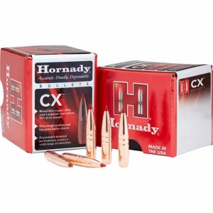 Hornady CX Hunting 30 Caliber 165gr Copper Solid Bullets 304704