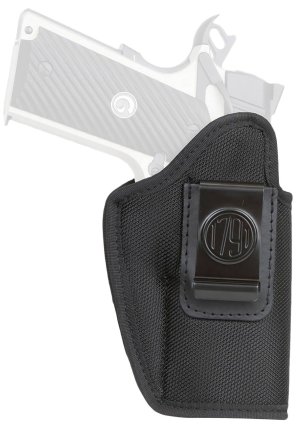 1791 Gunleather PNIWB4BLKL Premium Nylon IWB Holster Black Left-Handed