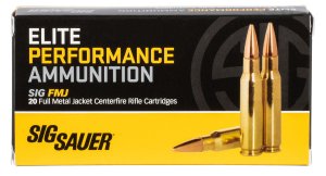 Sig Sauer E308B120 Elite Performance 308 Win 150 gr FMJ 2900 fps Ammo