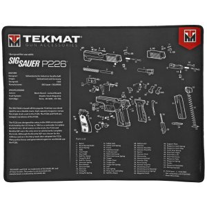TekMat Sig Sauer P226 Ultra 20" Cleaning Mat Black/White