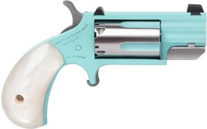 NAA Pug 22Mag, 1" Heavy Barrel, Turquoise Cerakote, Single Action Revolver