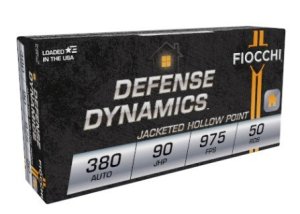 Fiocchi 380APHP 380ACP 90gr JHP Ammo 50 Rounds