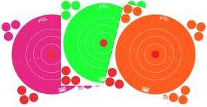 Pro-Shot 8BFL6COMBO SplatterShot 8" Bullseye Self-Adhesive
