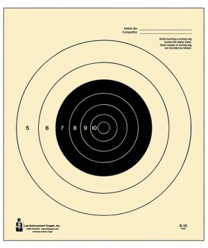 Action Target B16100 25-Yard Slow Fire Pistol Target 10.5"x12" 100 Pack