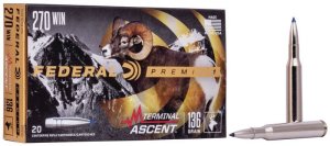 Federal Premium Ammunition P270TA1 270 Win 136gr 20 Round Box