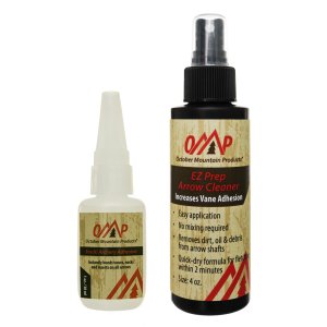 October Mountain 810096080073 Arrow Prep Kit Combo with Cleaner & Adhesive