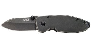 CRKT Squid 2490KSC Folding Knife 2.16 in Blade Black Stonewash Frame Lock