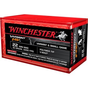 Winchester Varmint 22 WMR 30gr V-Max 50rd HV Ammunition