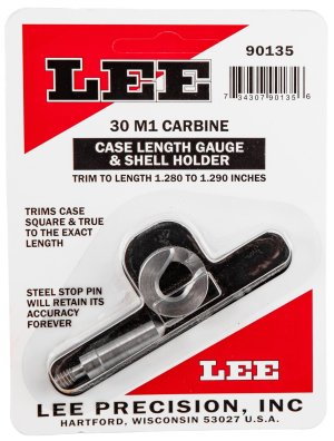 Lee Precision Case Length Gage and Shell Holder 30 Carbine 90135