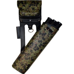 Bateman Superwear RQ Target Hip Quiver Camo RH/LH Vinyl 1 Top Pocket - 3 Tubes