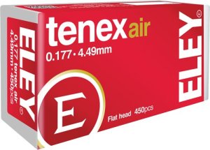 Eley 46110 Tenex Air Pellets .177 4.49mm 8.2 Grains 450-Pack