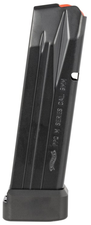 Walther Arms 2830400 PPQ 15rd/17rd 9mm Luger Fits M2/SF Pro Black Steel