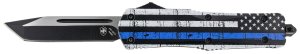 Templar LBTB231 Back The Blue Gen II 3.5" OTF Tanto Black Blade Knife