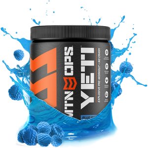MTN OPS 1002-BR Yeti Preworkout Blue Raspberry, Explosive Energy Boost